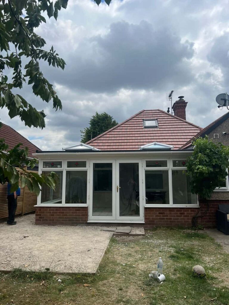 This is a photo of a hipped roof on a bungalow that has just had roof repairs carried out. Works carried out by MCM Roofing Repairs Gillingham